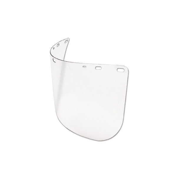 Die Cut Faceshields, Clear, 15 1/2 in x 8 in, Polycarbonate