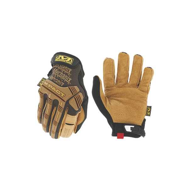DuraHide™ M-Pact® Gloves, D30®/Leather/TPR/TrekDry®, Size 9/Medium, Black/Brown/Tan