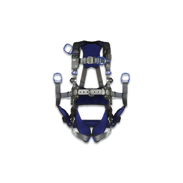ExoFit™ X300 Comfort Oil and Gas Climbing/Suspension Safety Harness, Bk/Fr/Waist D-Rings, XL, Auto-Locking QC/Rev/Tongue