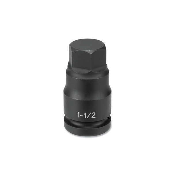 Impact Driver, 1-1/2 in Drive, 4.72 in L, Hex