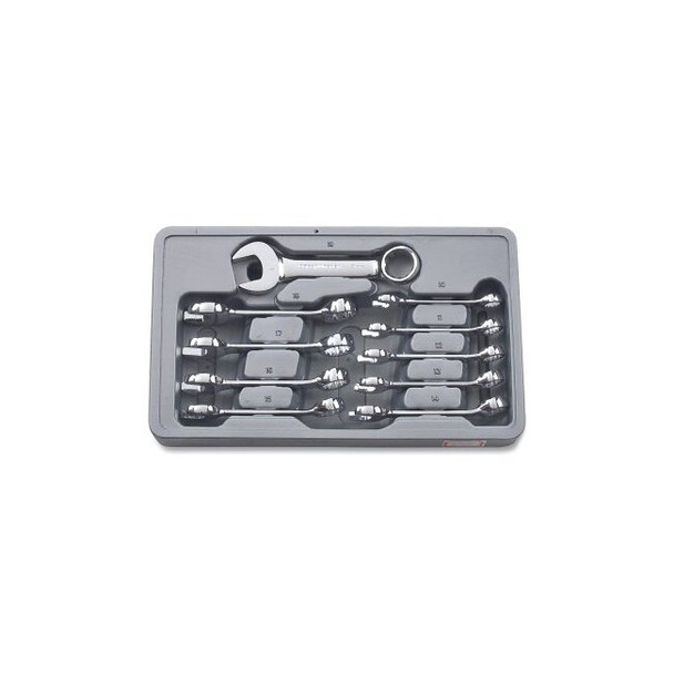 10 Pc. 12 Point Stubby Combination Metric Wrench Set
