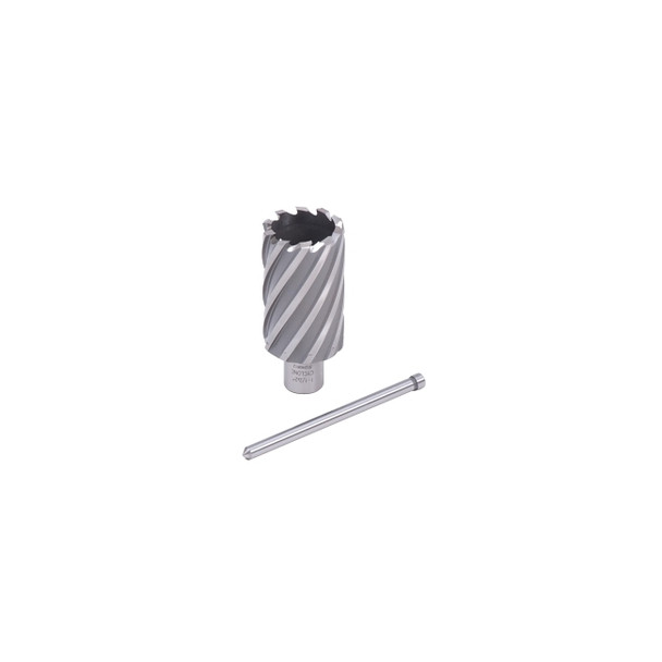 Cyclone HSS Premium Grade Annular Cutter, 1 in dia x 1 in Depth, 3/4 in Weldon Shank, Includes Pilot Pin