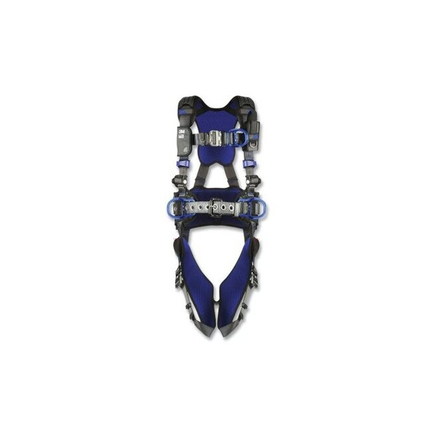 ExoFit™ X300 Comfort Construction Climbing/Positioning Safety Harness, Bk/Fr/Hip D-Rings, Lg, Auto-Lock QC/Revolver