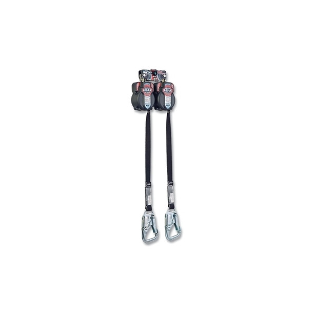 TurboLite™ TurboLite™+ Edge Cable, 9 ft, Galv Steel Cable, One Pin Connector, Al Locking Snap Hook, Twin Leg, 420 lb