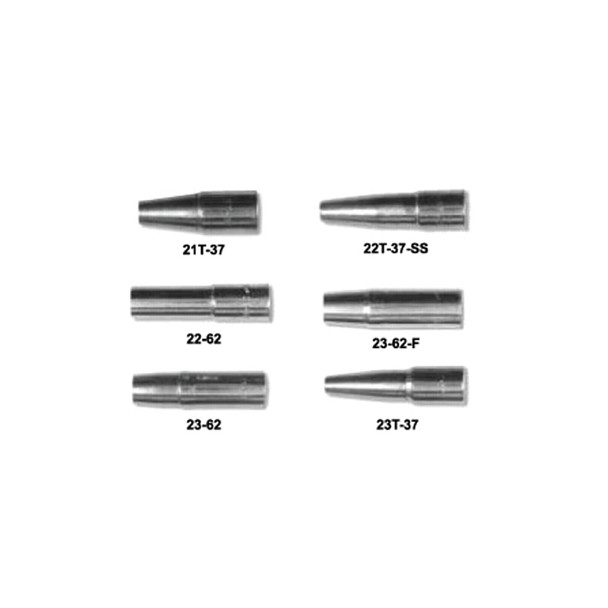 21 Series Nozzles, Self-Insulated, 1/8 in. Tip Recess, 1/2 in, For No. 1 Gun