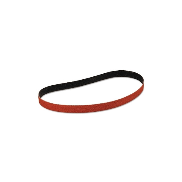 Cloth Belt, 777F, YF-Weight, 1/4 in W x 24 in L, 60 Grit, Ceramic Aluminum Oxide, Fabri-lok/Single-flex