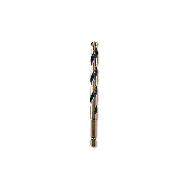 Black and Gold Impact Ready Drill Bit, 11/32 in dia, 135° Split Point Tip, 4-7/8 in OAL
