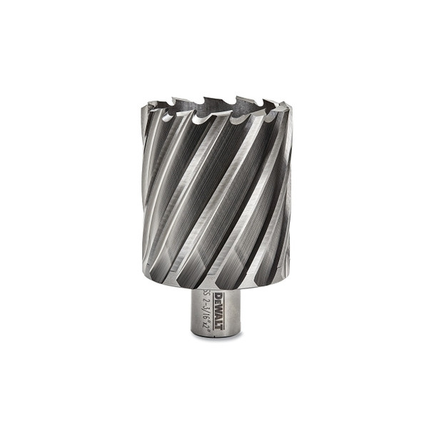Annular Cutter, 2-3/16 in Cutter Dia, 2 in Cutting Depth, 2 in OAL, Bright Finish