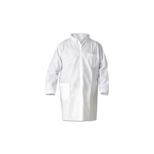 A20 Breathable Particle Protection Lab Coat, Medium, White