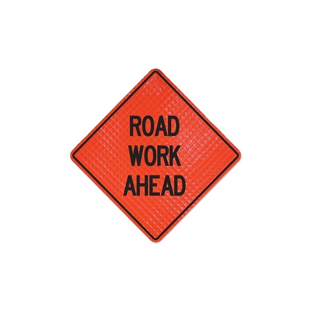 Road Work Ahead Signs, Road Closed Ahead, Orange