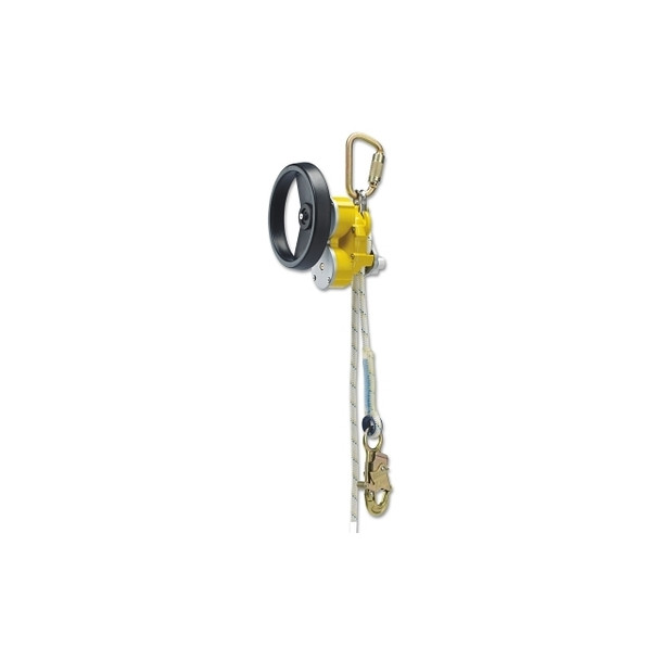 Rollgliss™ R550 Rescue and Descent Device, 100 ft, Rescue Wheel and Case, Yellow