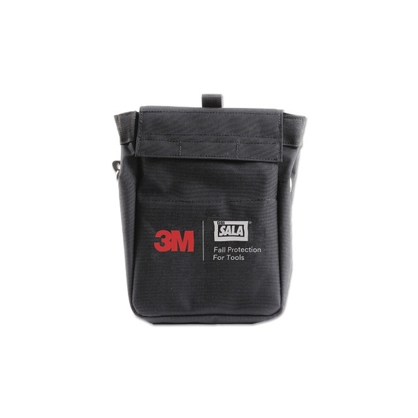 Tool Pouch with D-rings, 7.5 x 5 x 11, Canvas, Black