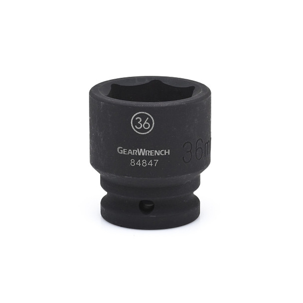Impact Socket, 3/4 in Drive Size, 32 mm Opening Size, 6-point, Standard Length