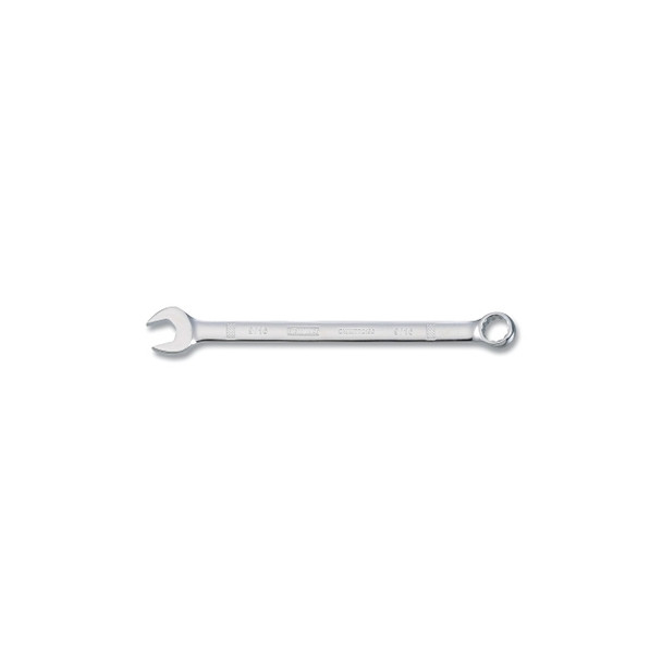 Combination Wrench, 9/16 in, 7-5/32 in OAL, 12-point, Full Polish Chrome