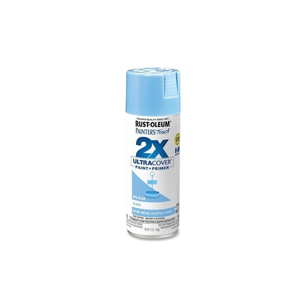 Painter's Touch® 2X Ultra Cover® Gloss Spray Paints + Primer, 12 oz, Spa Blue