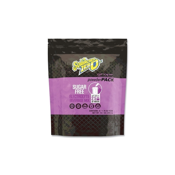 PowderPack™ ZERO Sugar Free 2.5 gal Yield Powder Mix, 1.76 oz Packet, Grape