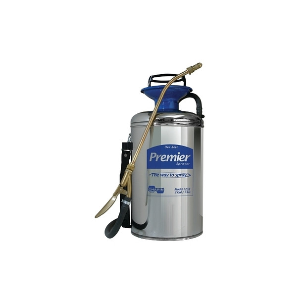 Premier Series Pro Stainless Steel Sprayer, 2 gal, 12 in Extension, 42 in Hose