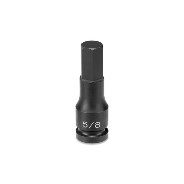 Impact Driver, 1/2 in Drive, SAE, 7/16 in Size, 2.95 in OAL, Hex