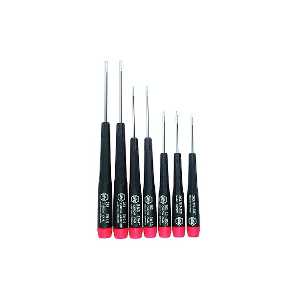 Hex Precision Screwdriver Sets, Hex, 7 Piece
