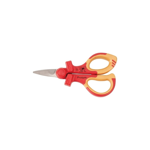 Insulated Proturn Shears, 6.3 in, Red/Yellow