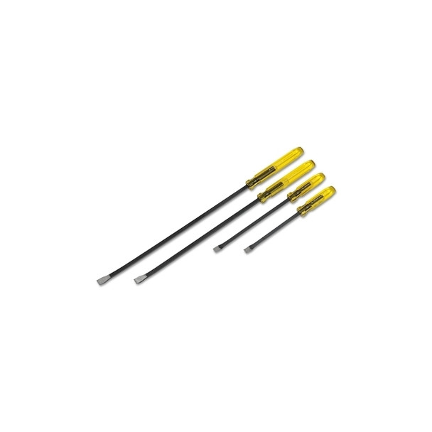 Large Handle Pry Bar Sets, 14 1/2 in; 17 1/2 in; 28 in; 31 7/8 in, Curved
