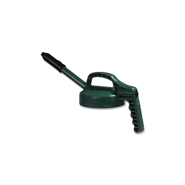 Stretch Spout Lid, 0.5 in dia, Dark Green, Engineering Plastic