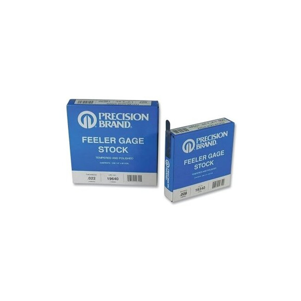 Coiled Steel Feeler Gage, 0.003 in, Inch, 25 ft L