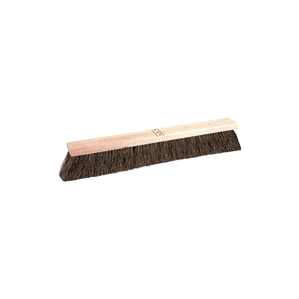 Coarse Sweeping Contractor Brooms, 24 in Hardwood Block, 3 in Trim, Palmyra