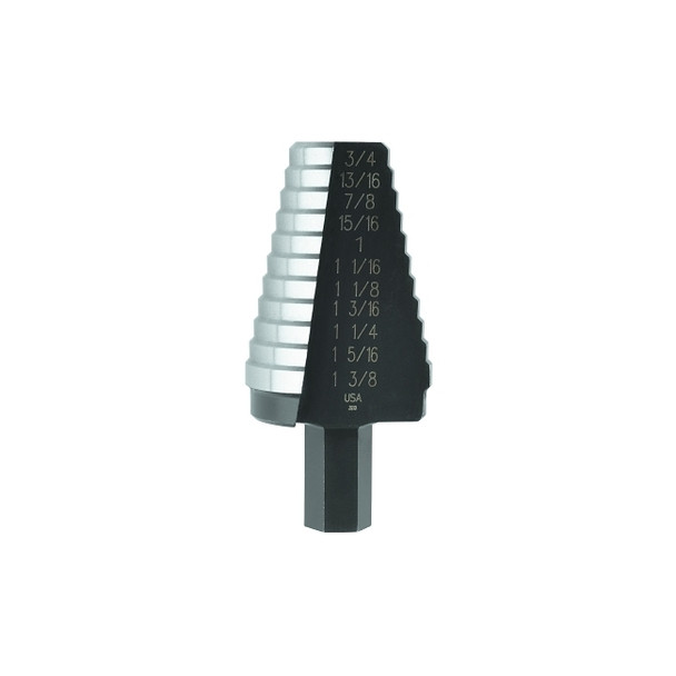 High Speed Steel Fractional Hole Enlarging, 13/16 in to 1-3/8 in, 10 Steps