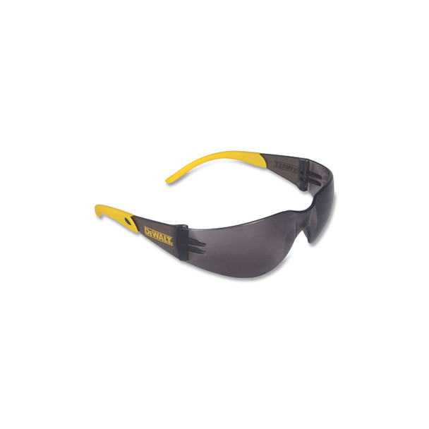 Protector™ Safety Glasses, Smoke, Polycarbonate Lens, Hard Coat, Plastic Frame, Smoke/Yellow