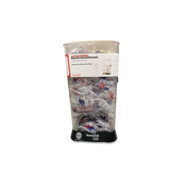 Prefilled Antimicrobial-Protected HL400 Dispenser for Earplugs, AirSoft® Disposable, 30 dB, Red