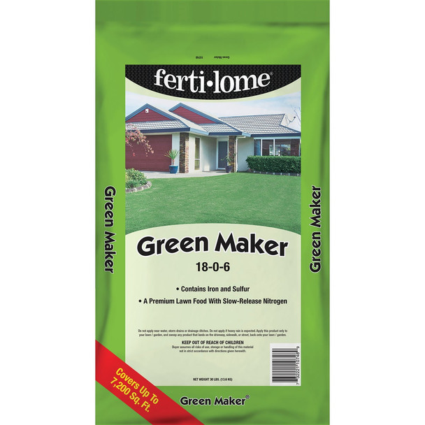 Ferti-lome Green Maker 21 Lb. 5000 Sq. Ft. 18-0-6 Lawn Fertilizer 13748