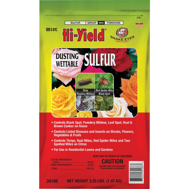 Hi-Yield 3.25 Lb. Powder Concentrate Wettable Sulphur Fungicide 34188