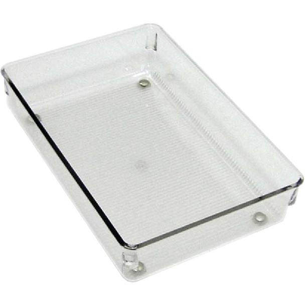 iDesign Linus 6 In. W. x 9 In. L. x 2 In. D. Clear Drawer Organizer Tray 70026