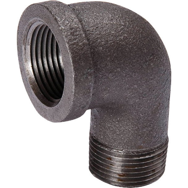 Southland 3/8 In. 90 Deg. Street Malleable Black Iron Elbow (1/4 Bend) 520-302HN