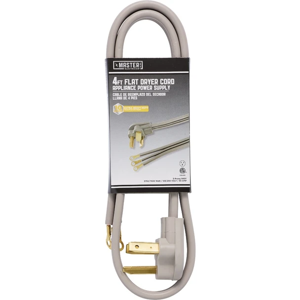 Master Electrician 4 Ft. 10/3 30A Dryer Cord 09124ME