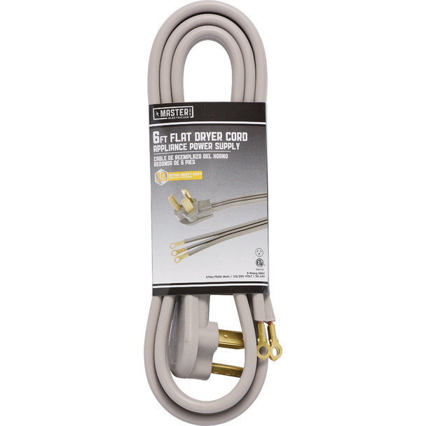 Master Electrician 6 Ft. 10/3 30A Dryer Cord 09126ME