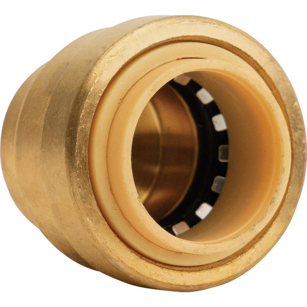 QuickFitting 1/2 In. Push-to-Connect Brass Push Cap (End Stop) LF816R