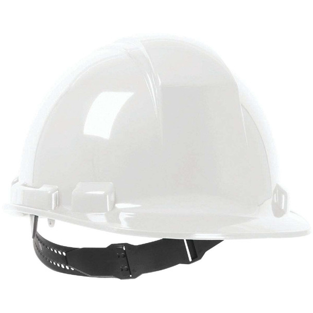 PIP PRO Safety White Cap Style Non-Vented Hard Hat with Pin Lock PRO11PW-VPD12