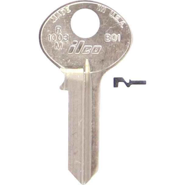 Ilco Bommer Nickel Plated Mailbox Key, R1003M (10-Pack) IAL3204715B