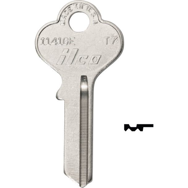 ILCO Taylor Nickel Plated Garage Door Key, T7/1141GE (10-Pack) IAL3908301B