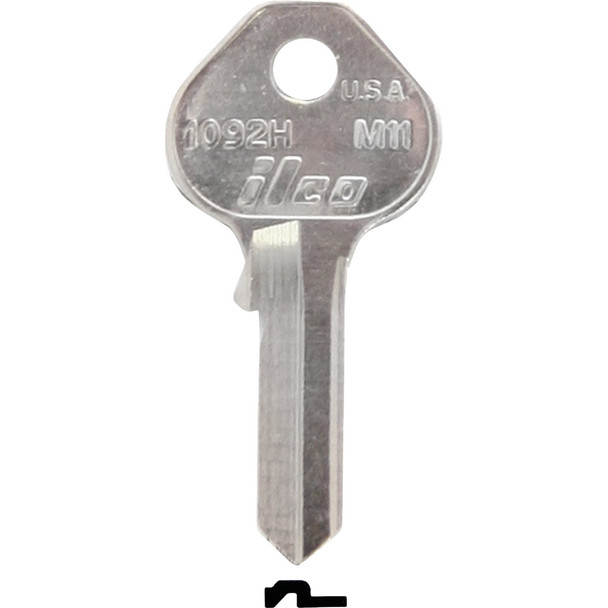 ILCO Master Nickel Plated Padlock Key M11 / 1092H (10-Pack) IAL4387100B