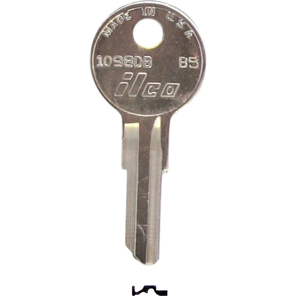 ILCO Briggs B5 Nickel Plated Lawn Mower Key, 1098DB (10-Pack) IAL2830227B