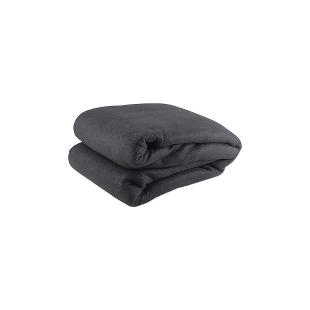 Carbon Fiber Felt Heavy-Duty Welding Blanket, 6 ft W x 8 ft L, 16 oz, with Grommets, Black