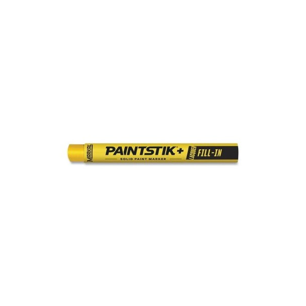 Paintstik®+ Lacquer Fill-In Solid Paint Marker, 3/8 in x 4.25 in L, Yellow