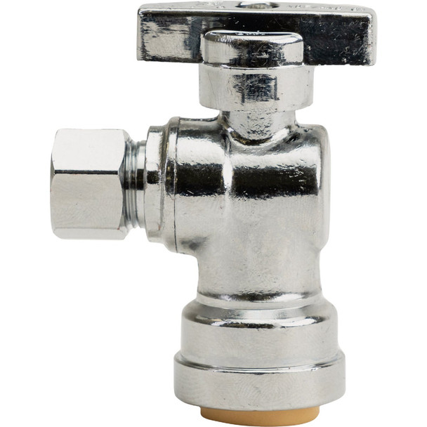 QuickFitting 1/2"x3/8"od Angle Valve LF953AR
