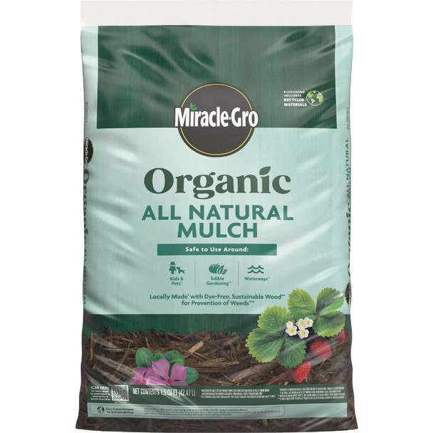 Miracle-Gro 1.5 Cu. Ft. Organic All Natural Mulch 88559436