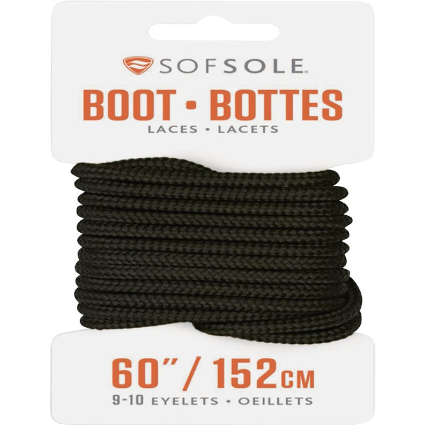Sof Sole 60 In. Black Boot Laces 84719