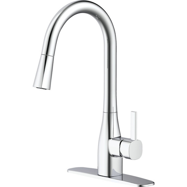 Home Impressions 1-Handle Pull-Down Kitchen Faucet, Chrome FP4AF316CP-JPA1