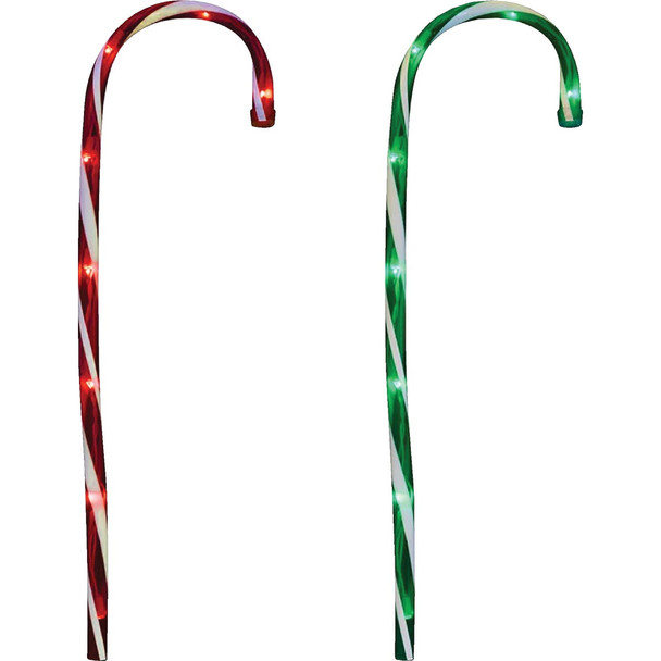 J Hofert 28 In. Incandescent Candy Cane Pathway Marker Light 4976